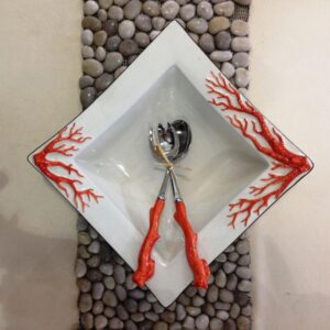 Coppa Quadrata Corallo